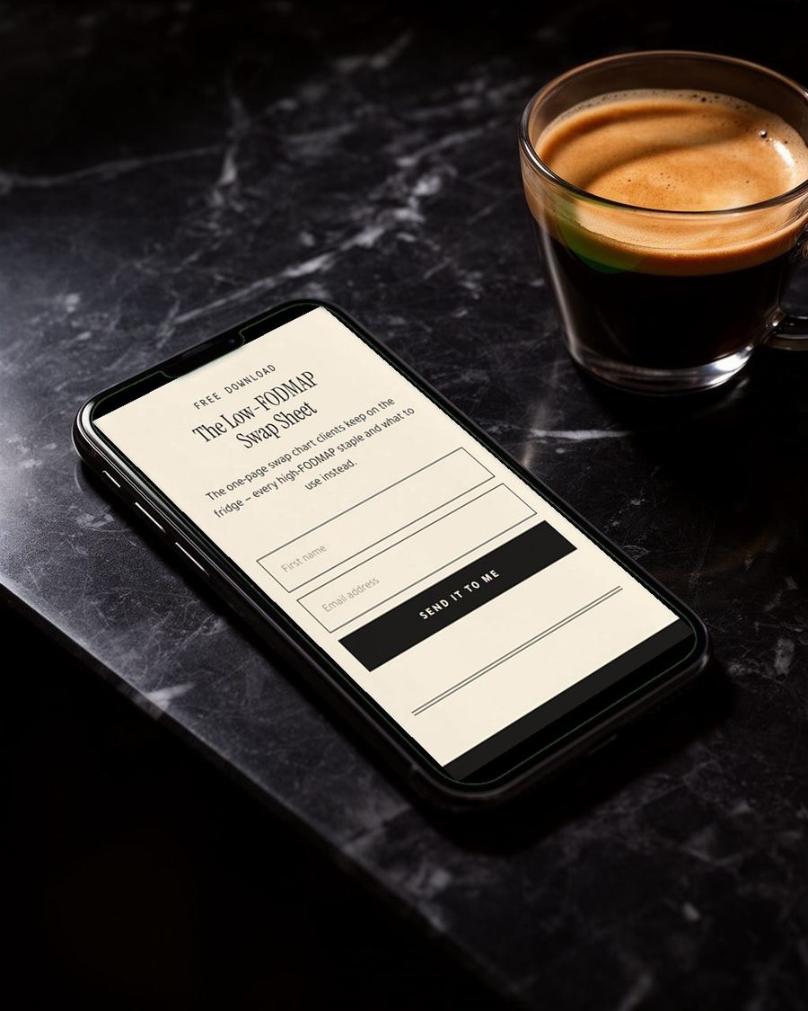 The Romy Ashford design on a phone