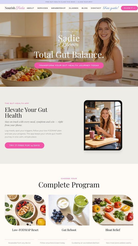 Sadie Bloom demo site